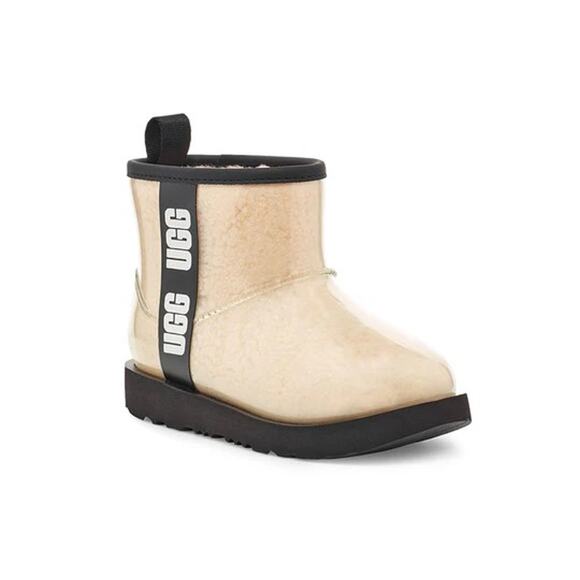 NEW UGG Classic Clear Mini Boots White Kids Sz 6Y 1112386K Grade School - Picture 6 of 11